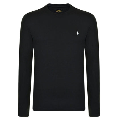 Black - Pack Shot - Ralph Lauren Mens Cotton Lounge Top