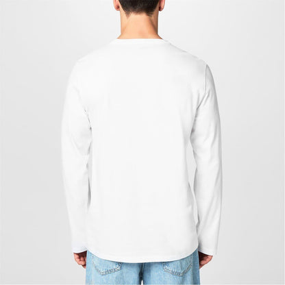 White-Navy - Side - Ralph Lauren Mens Cotton Lounge Top