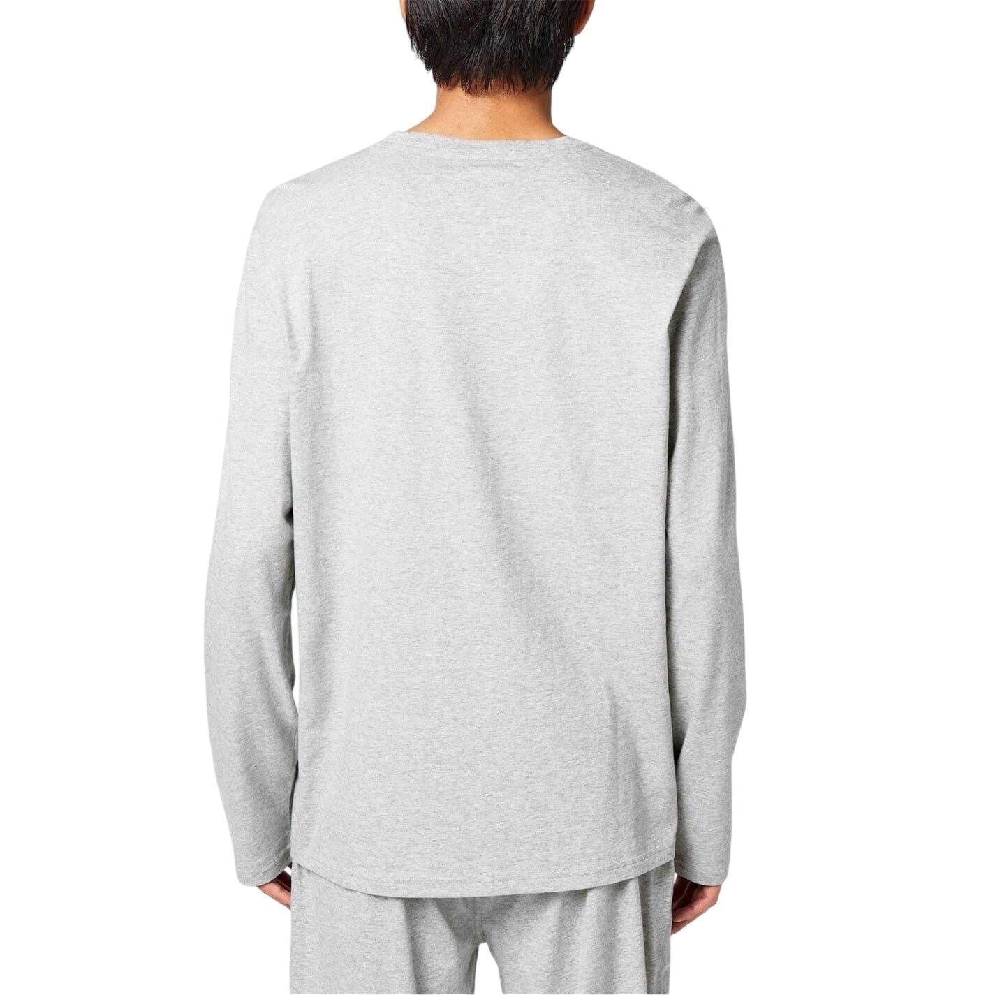 Heather Grey - Back - Ralph Lauren Mens Cotton Lounge Top