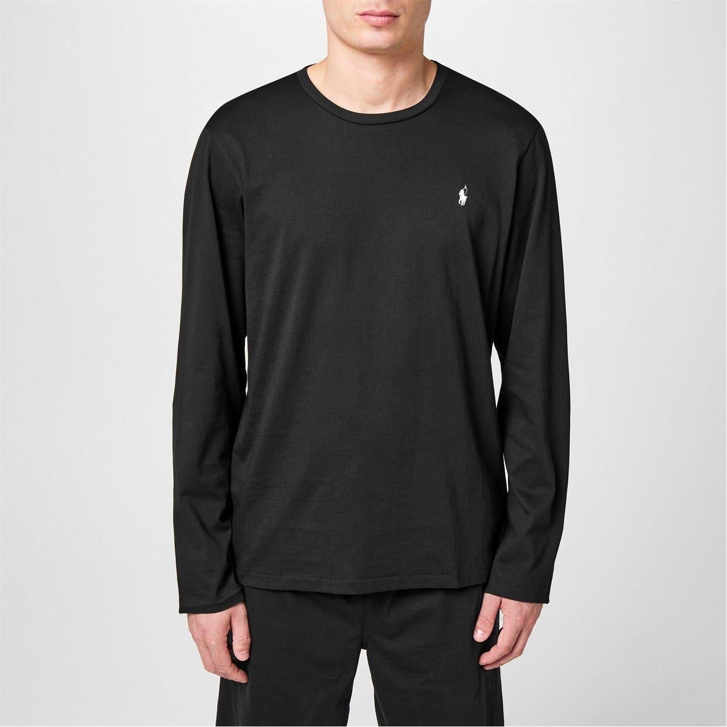 Black - Front - Ralph Lauren Mens Cotton Lounge Top