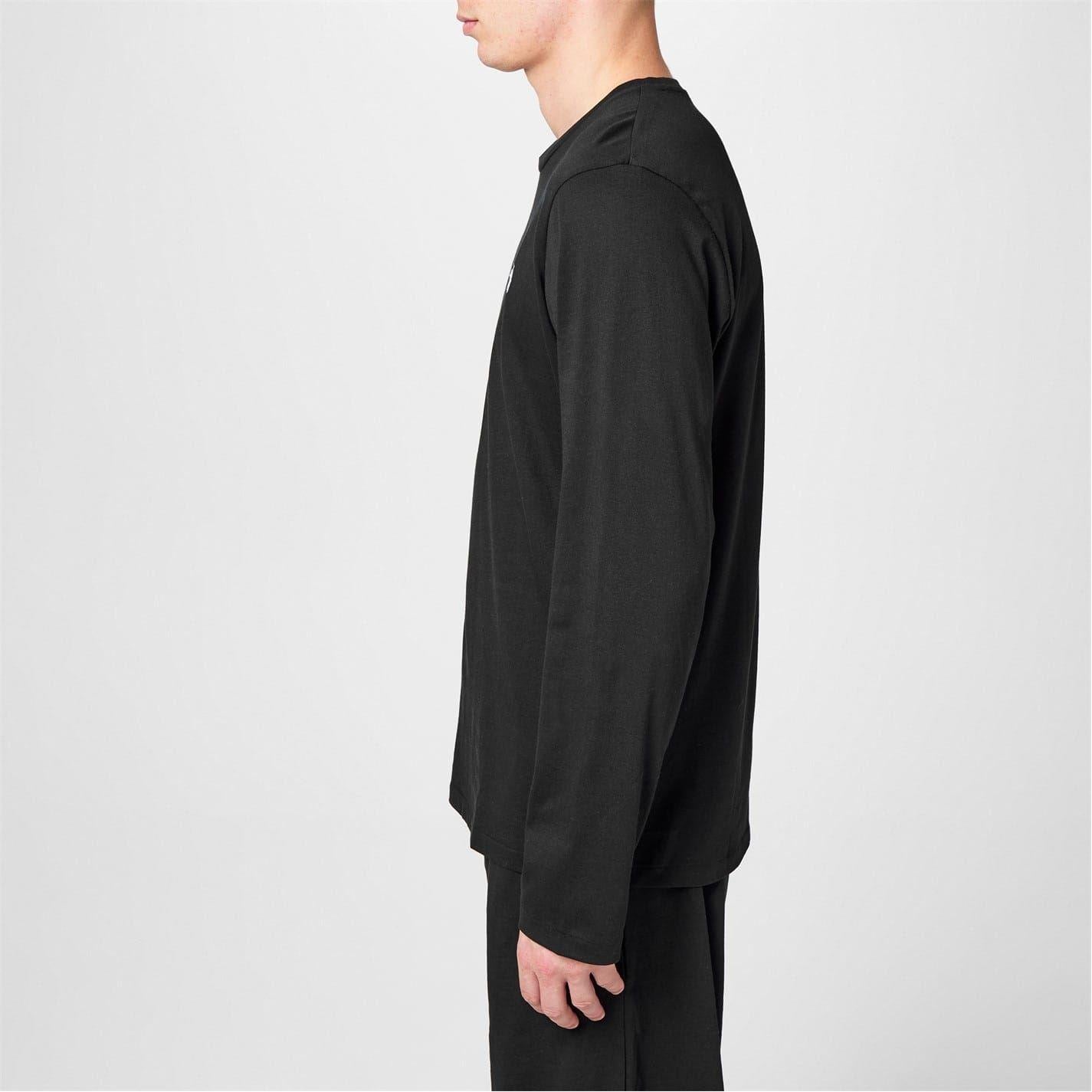 Black - Back - Ralph Lauren Mens Cotton Lounge Top