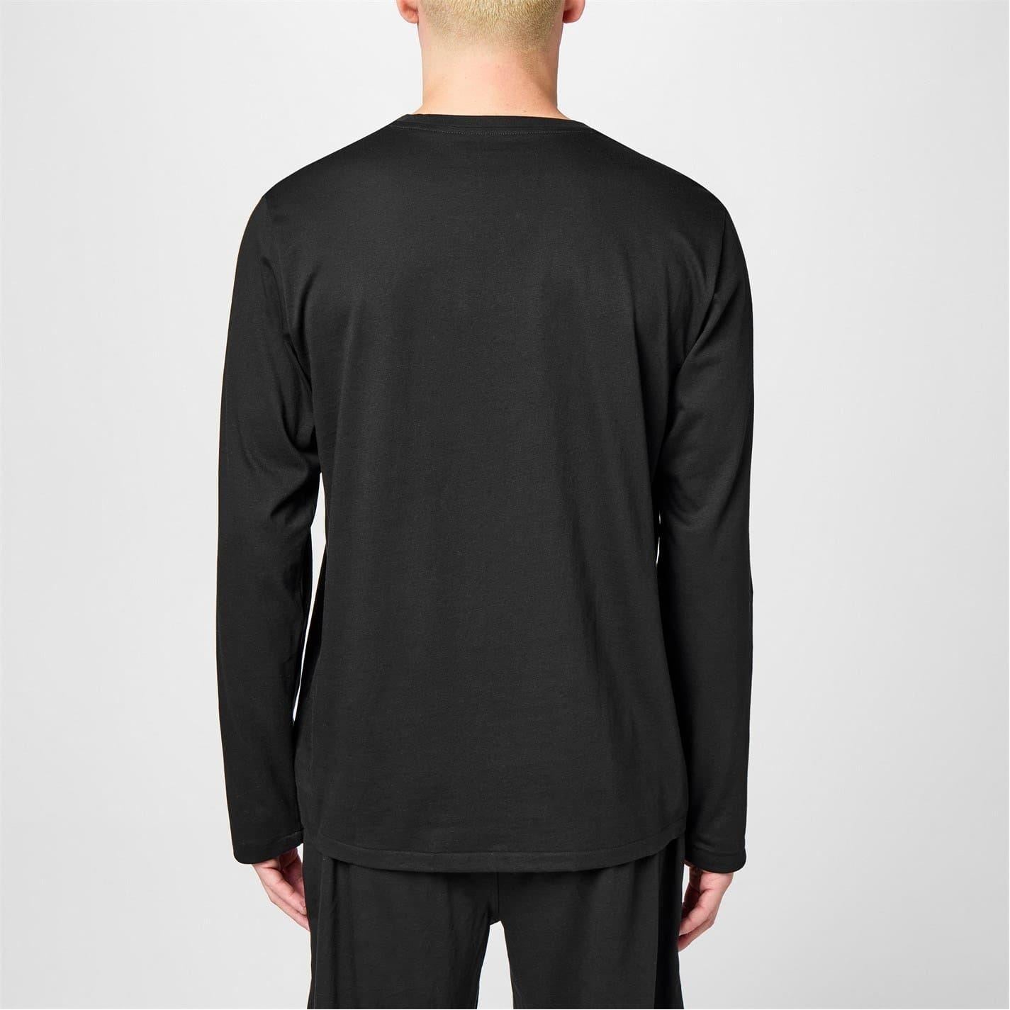 Black - Side - Ralph Lauren Mens Cotton Lounge Top