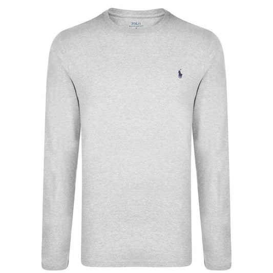 Heather Grey - Front - Ralph Lauren Mens Cotton Lounge Top