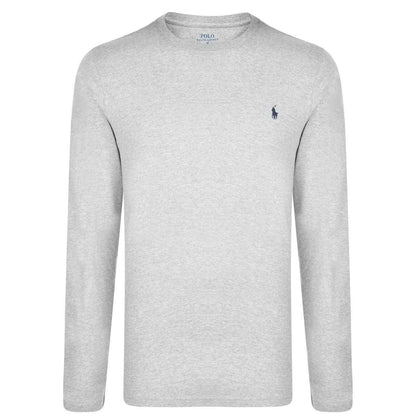 Heather Grey - Front - Ralph Lauren Mens Cotton Lounge Top