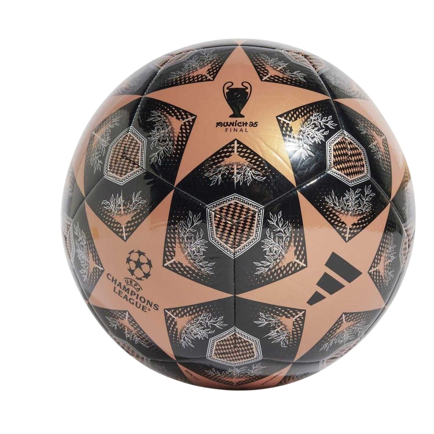 Gold-Black - Front - Adidas Glider UEFA Champions League Football