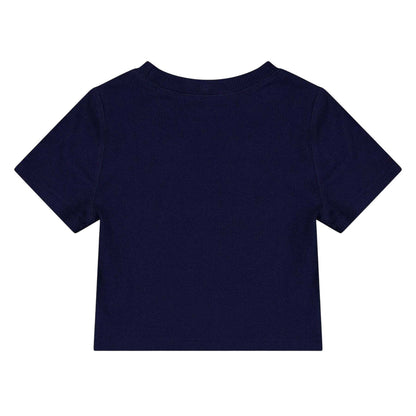 Navy - Back - Ralph Lauren Childrens-Kids Ribbed Fitted T-Shirt