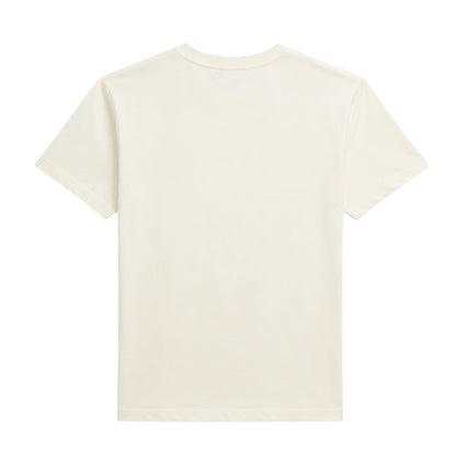 Cream - Back - Ralph Lauren Unisex Adult Cotton T-Shirt