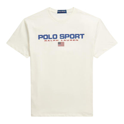 Cream - Front - Ralph Lauren Unisex Adult Cotton T-Shirt