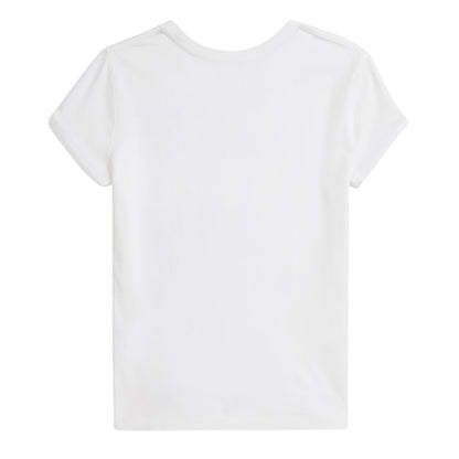 White - Back - Ralph Lauren Childrens-Kids Argyle Logo T-Shirt