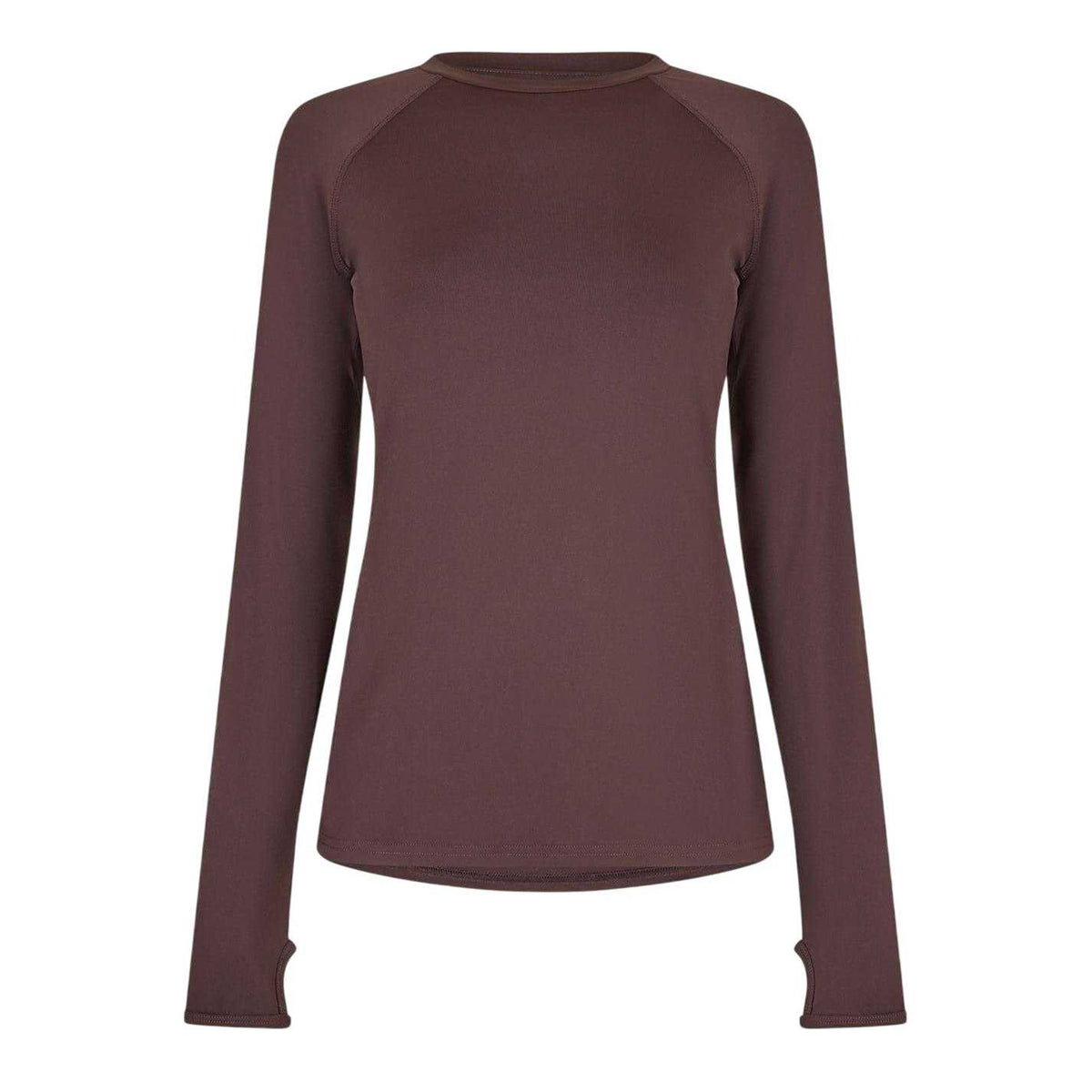 Espresso - Front - USA Pro Womens-Ladies Long-Sleeved Top