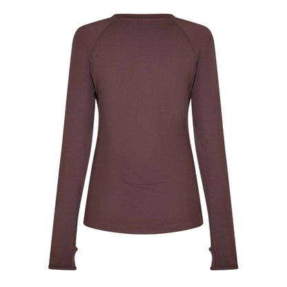 Espresso - Back - USA Pro Womens-Ladies Long-Sleeved Top