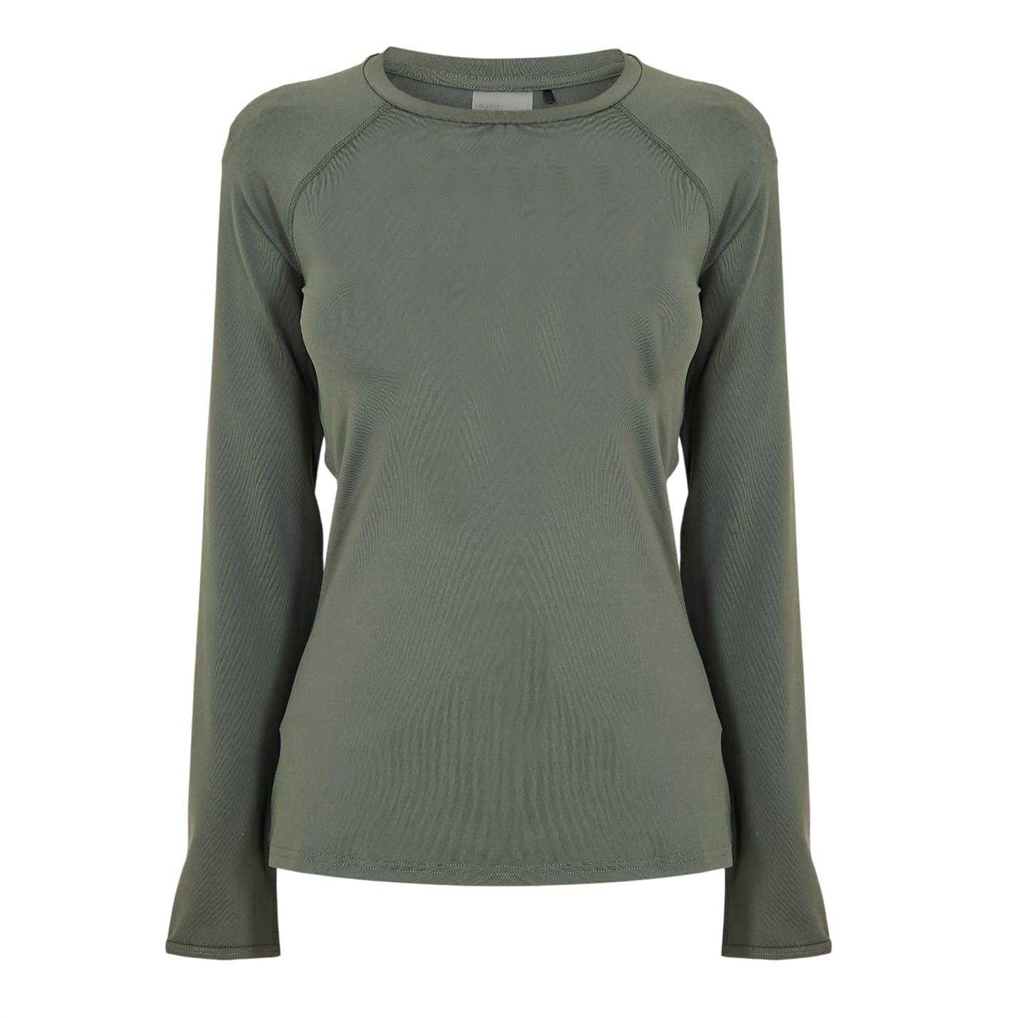 Khaki - Front - USA Pro Womens-Ladies Long-Sleeved Top