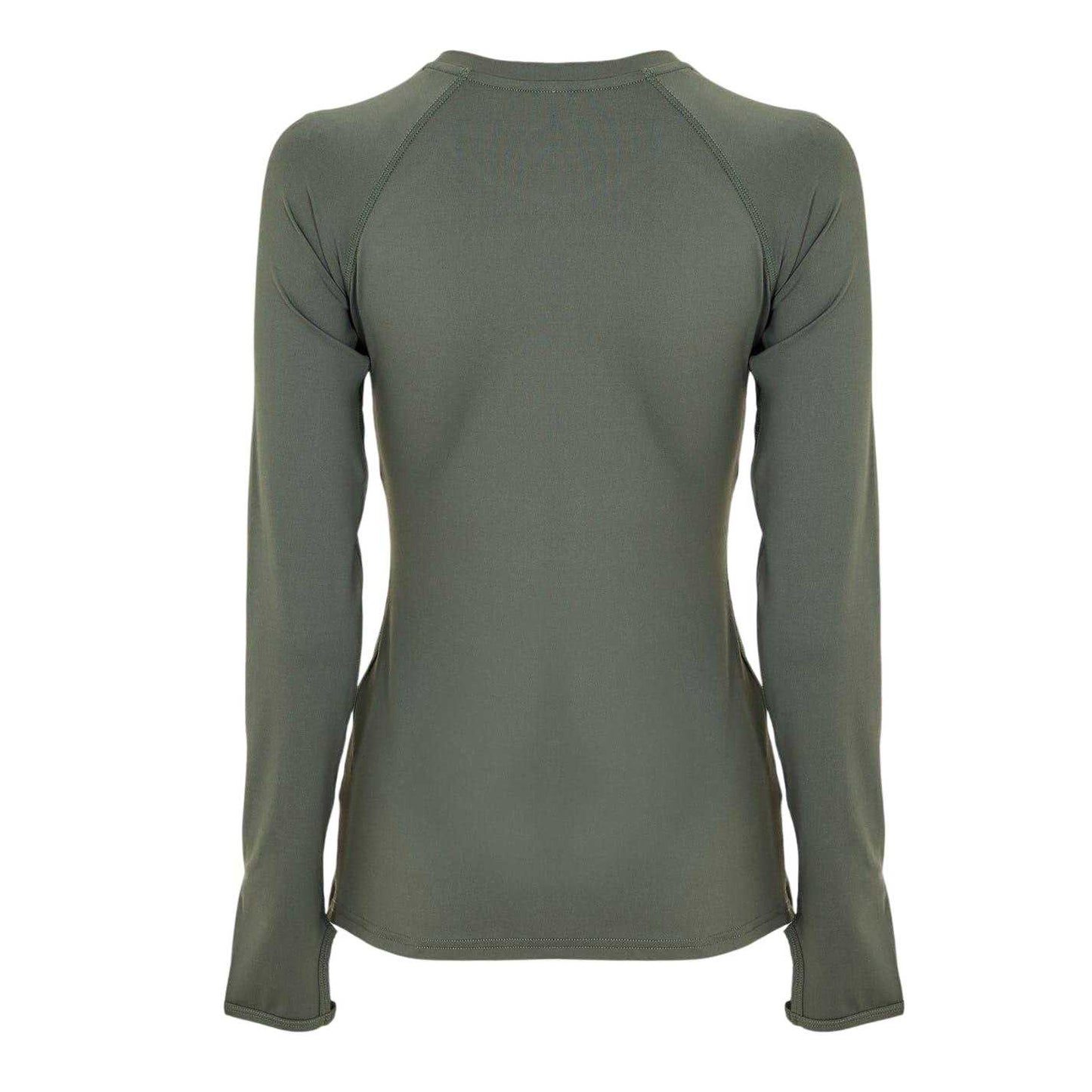 Khaki - Back - USA Pro Womens-Ladies Long-Sleeved Top