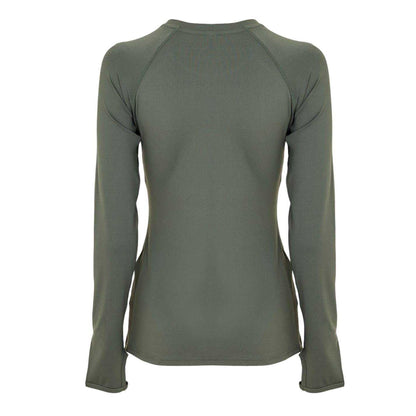 Khaki - Back - USA Pro Womens-Ladies Long-Sleeved Top