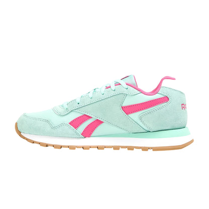 Aqua-Pink - Back - Reebok Womens-Ladies Glide Suede Trainers