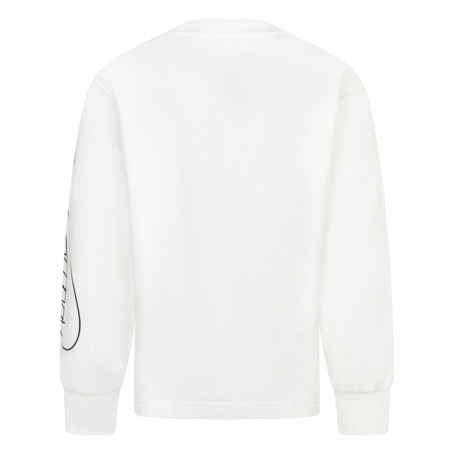 White - Back - Nike Childrens-Kids On The Move Sweatshirt