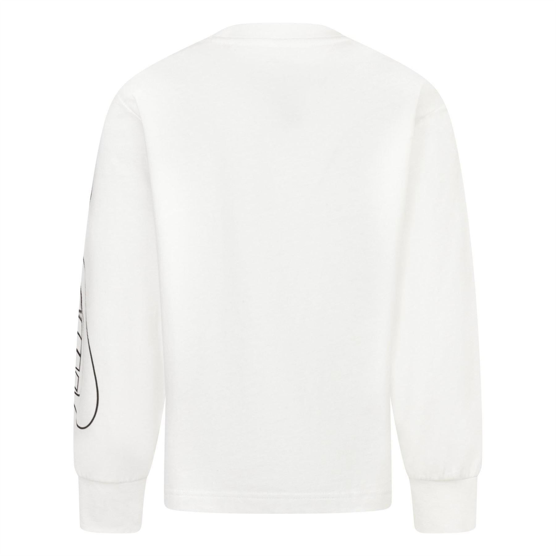 White - Back - Nike Childrens-Kids On The Move Sweatshirt