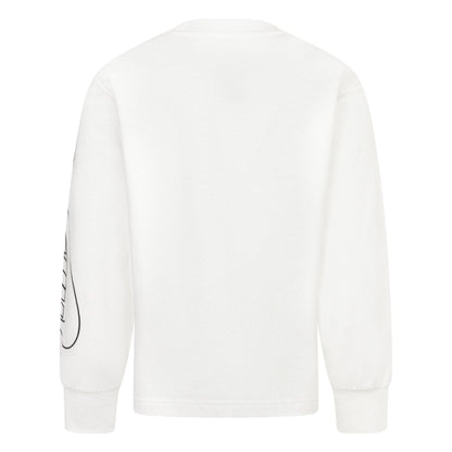 White - Back - Nike Childrens-Kids On The Move Sweatshirt
