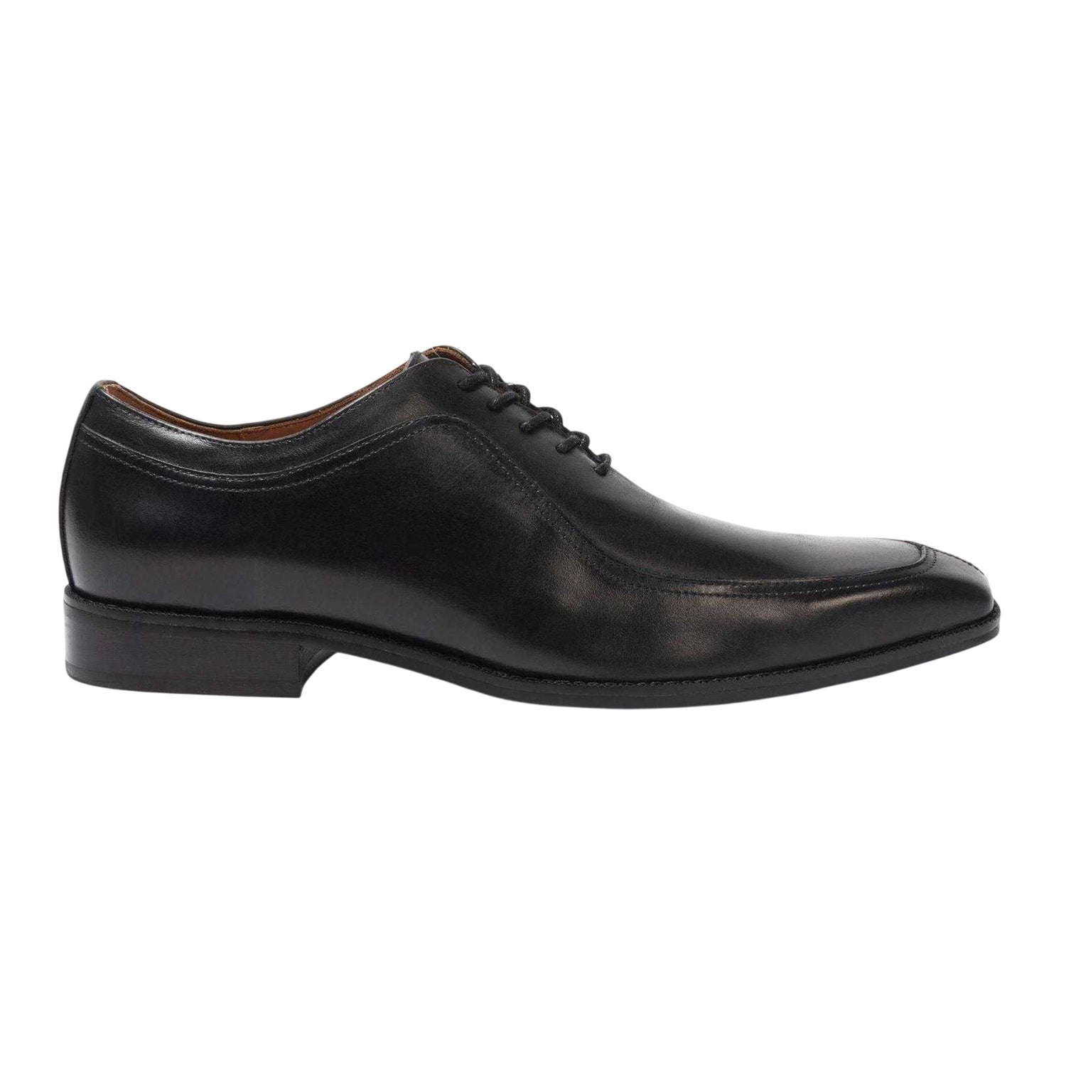 Black - Side - Giorgio Mens Full Grain Leather Low Heel Formal Shoes