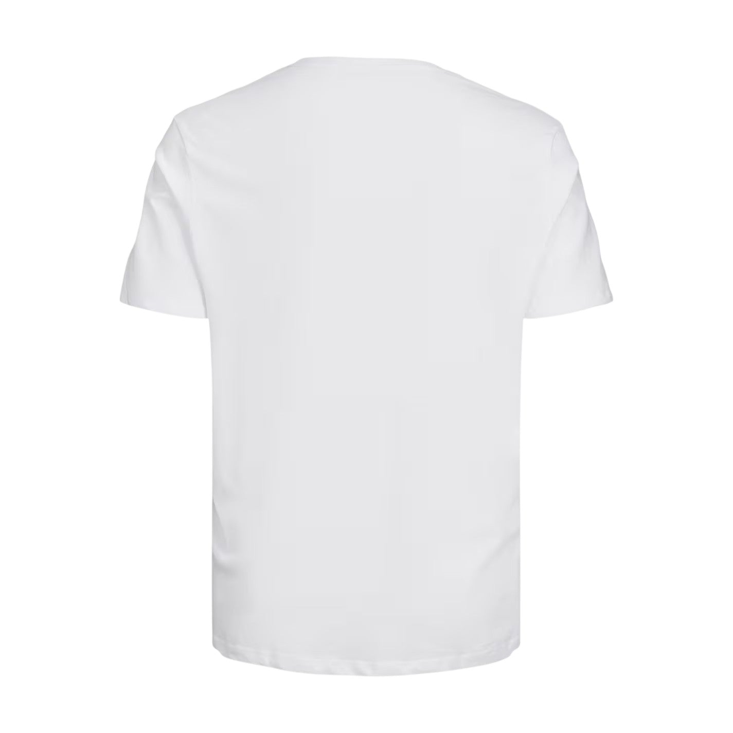 White - Back - Jack And Jones Mens Logo Plus Short-Sleeved T-Shirt