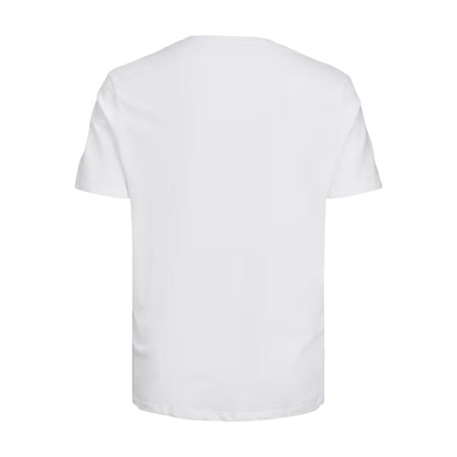 White - Back - Jack And Jones Mens Logo Plus Short-Sleeved T-Shirt
