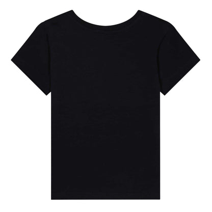 Black - Back - Moschino Childrens-Kids Bear Logo T-Shirt