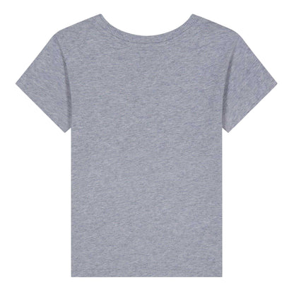 Grey - Back - Moschino Childrens-Kids Bear Logo T-Shirt
