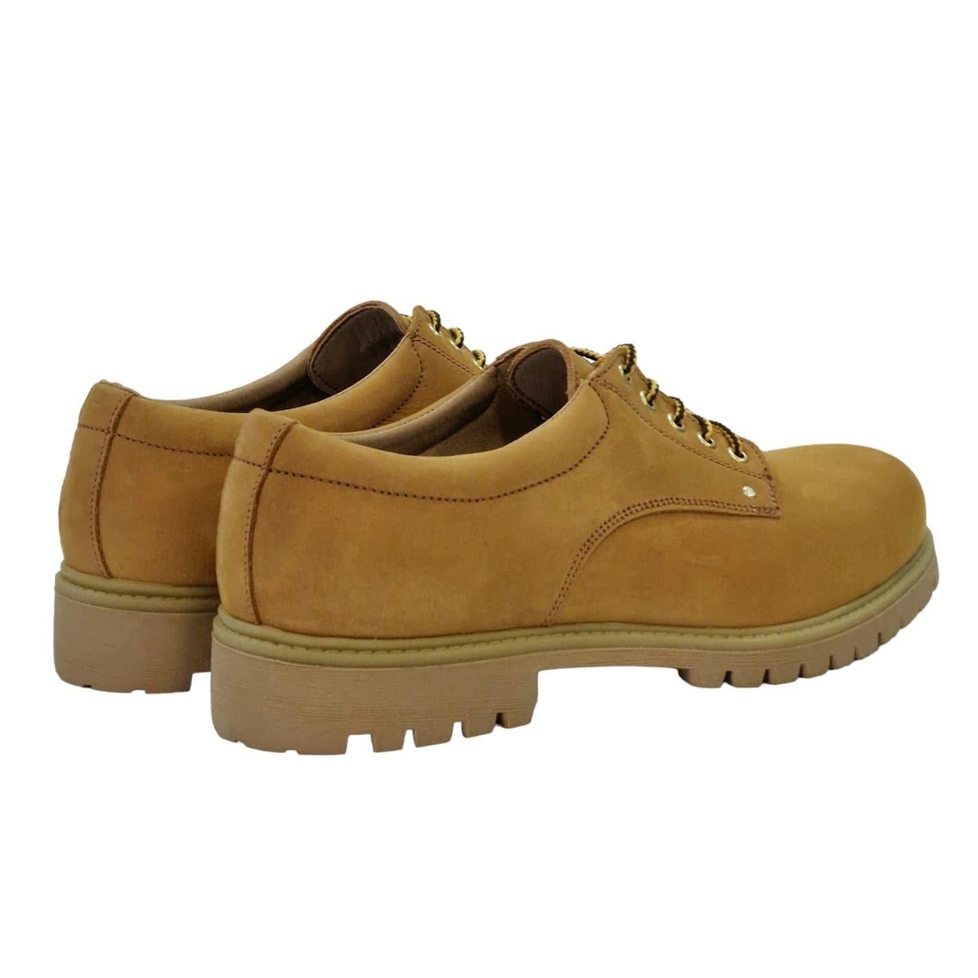 Honey - Back - Nicholas Deakins Mens Suede Oxford Shoes