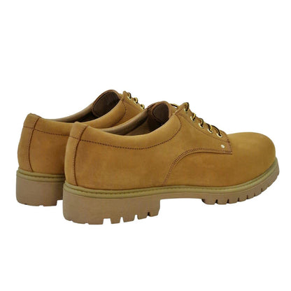 Honey - Back - Nicholas Deakins Mens Suede Oxford Shoes