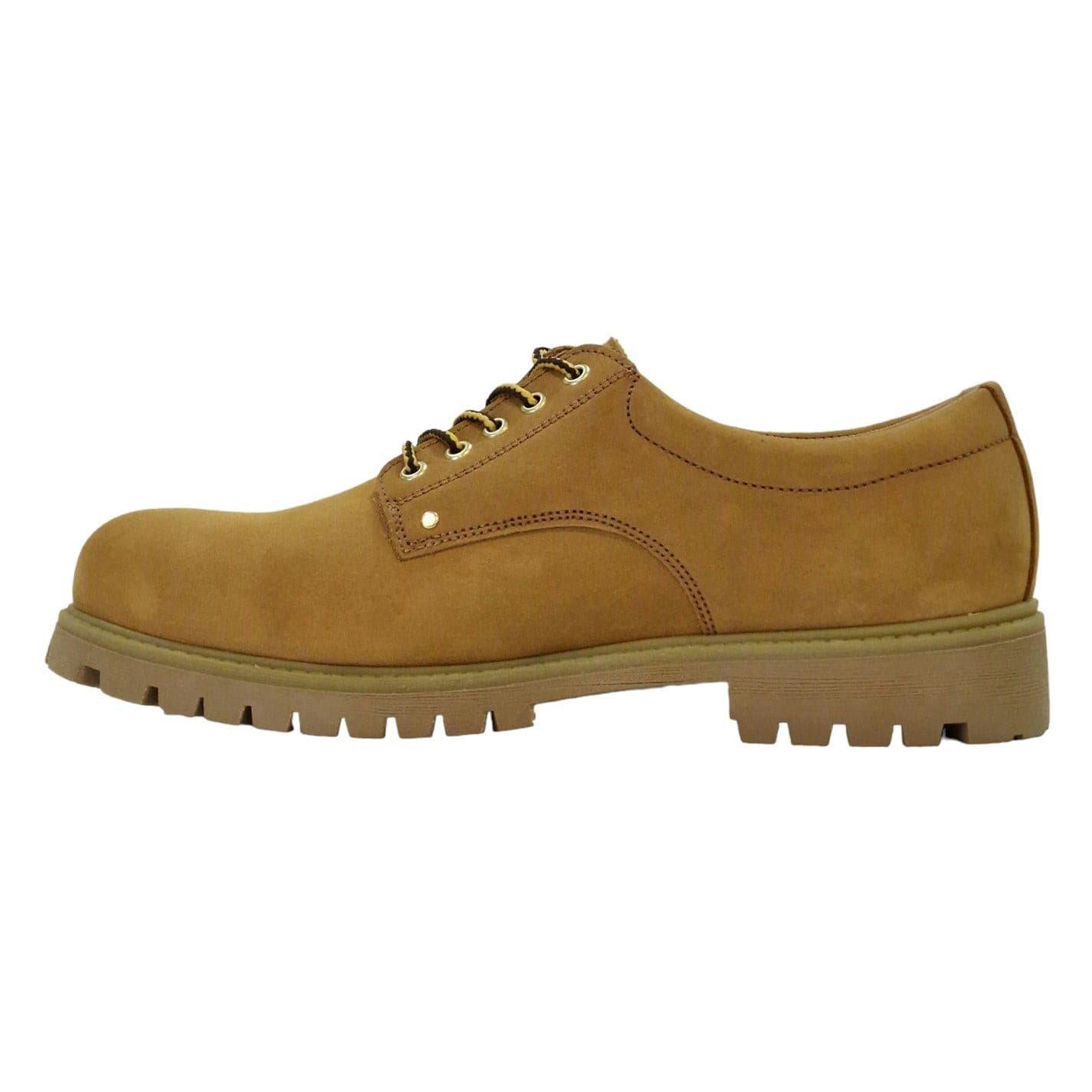 Honey - Side - Nicholas Deakins Mens Suede Oxford Shoes