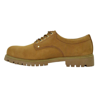 Honey - Side - Nicholas Deakins Mens Suede Oxford Shoes