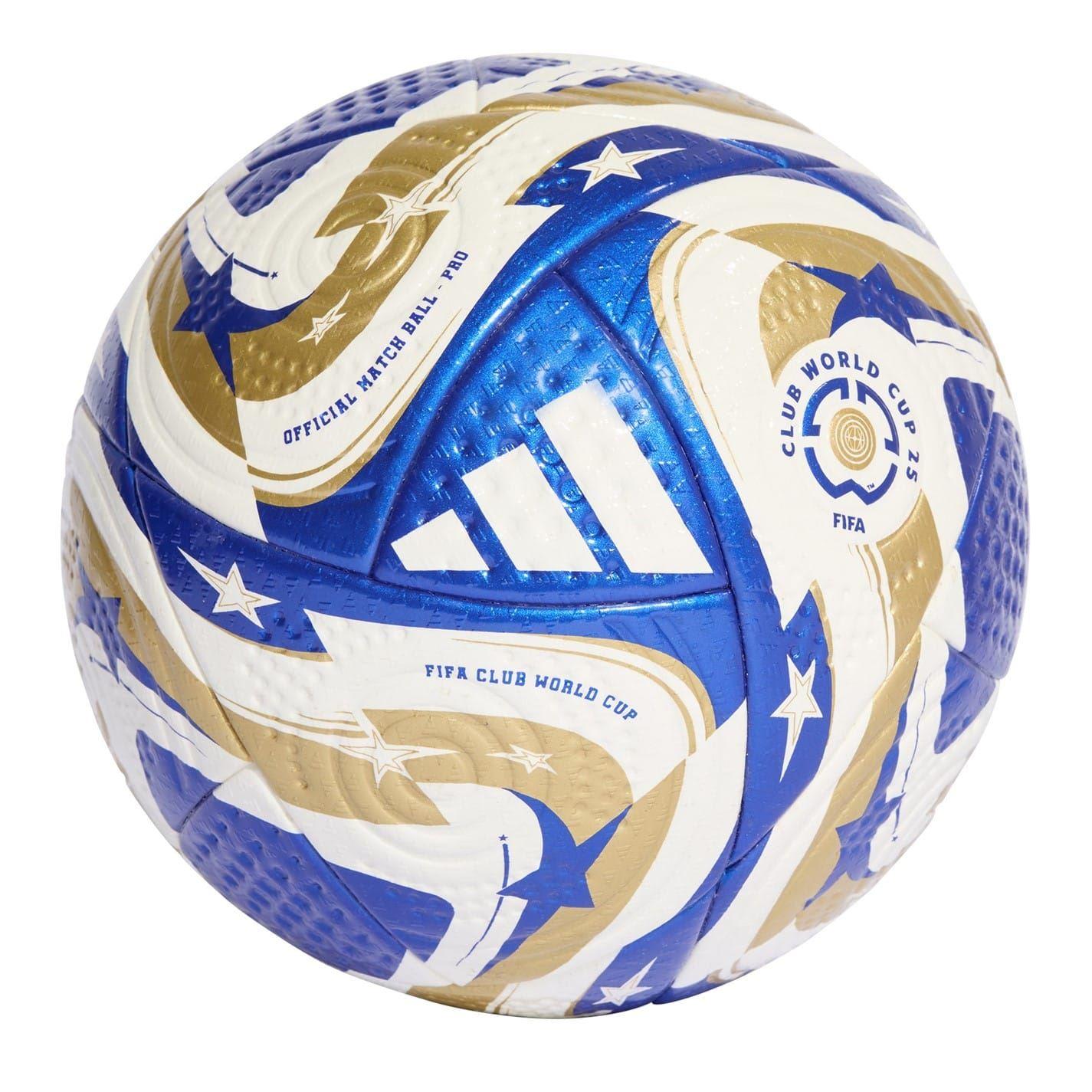 White-Blue - Front - Adidas Textured Football