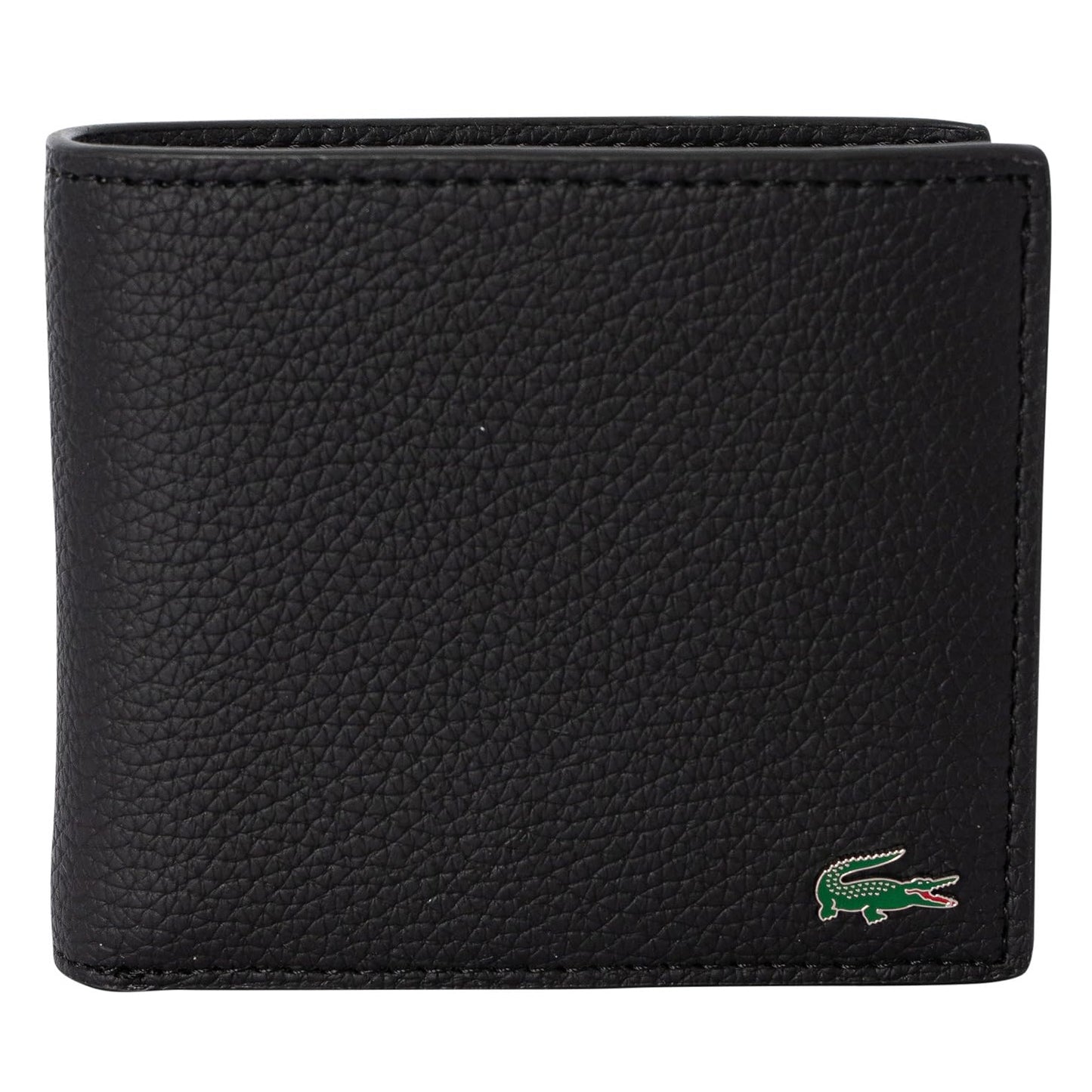 Noir - Front - Lacoste Logo Bi-Fold Wallet