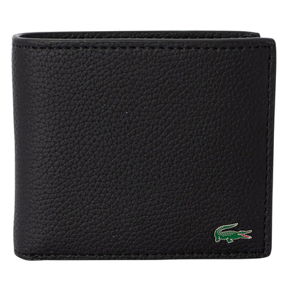 Noir - Front - Lacoste Logo Bi-Fold Wallet