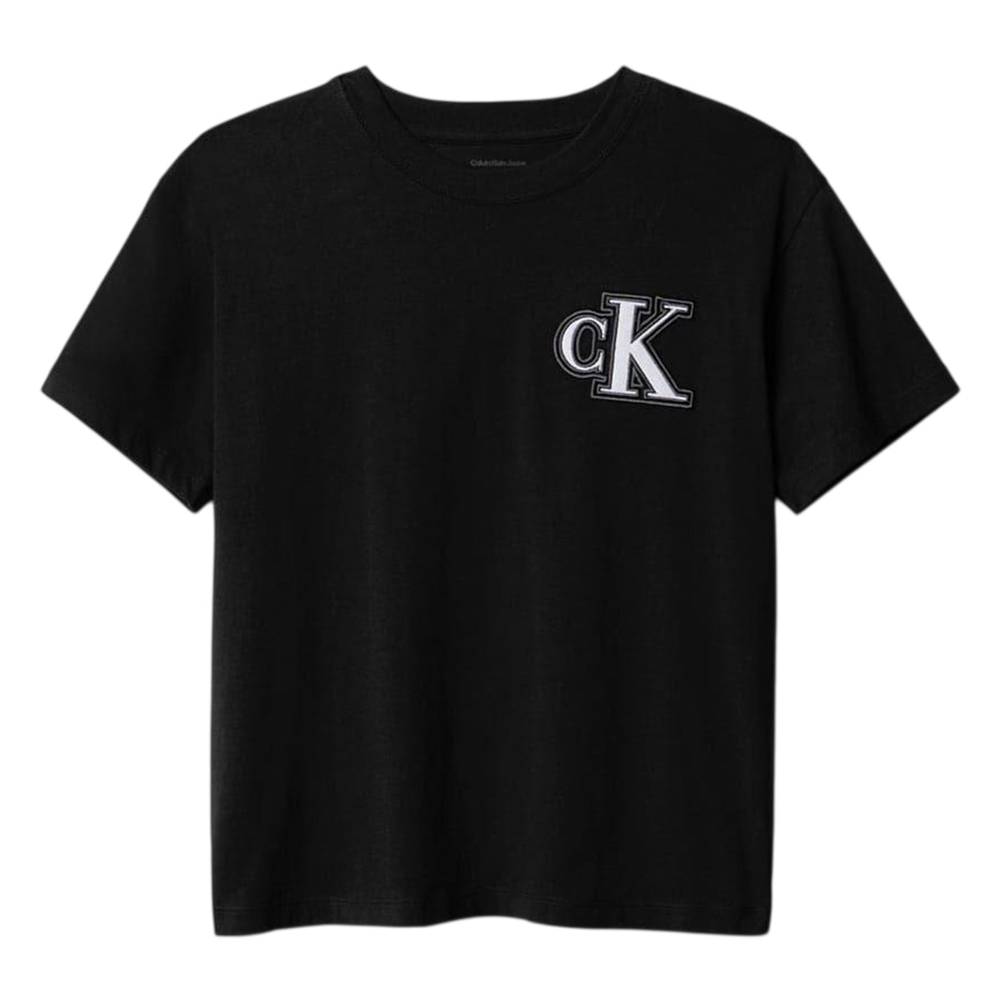 Black - Front - Calvin Klein Childrens-Kids Logo T-Shirt