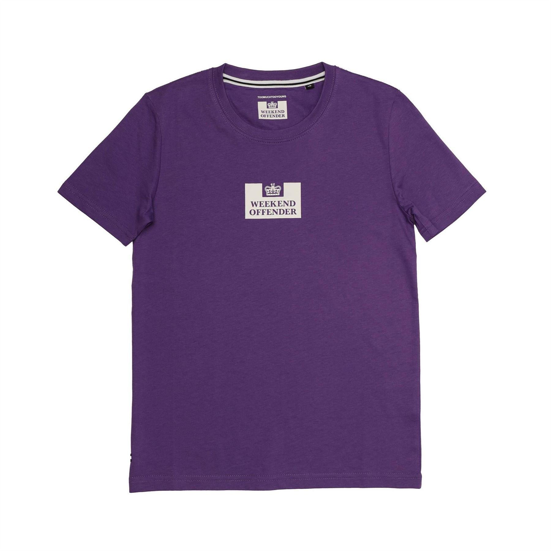 Purple - Front - Weekend Offender Womens-Ladies The Heights Cotton T-Shirt