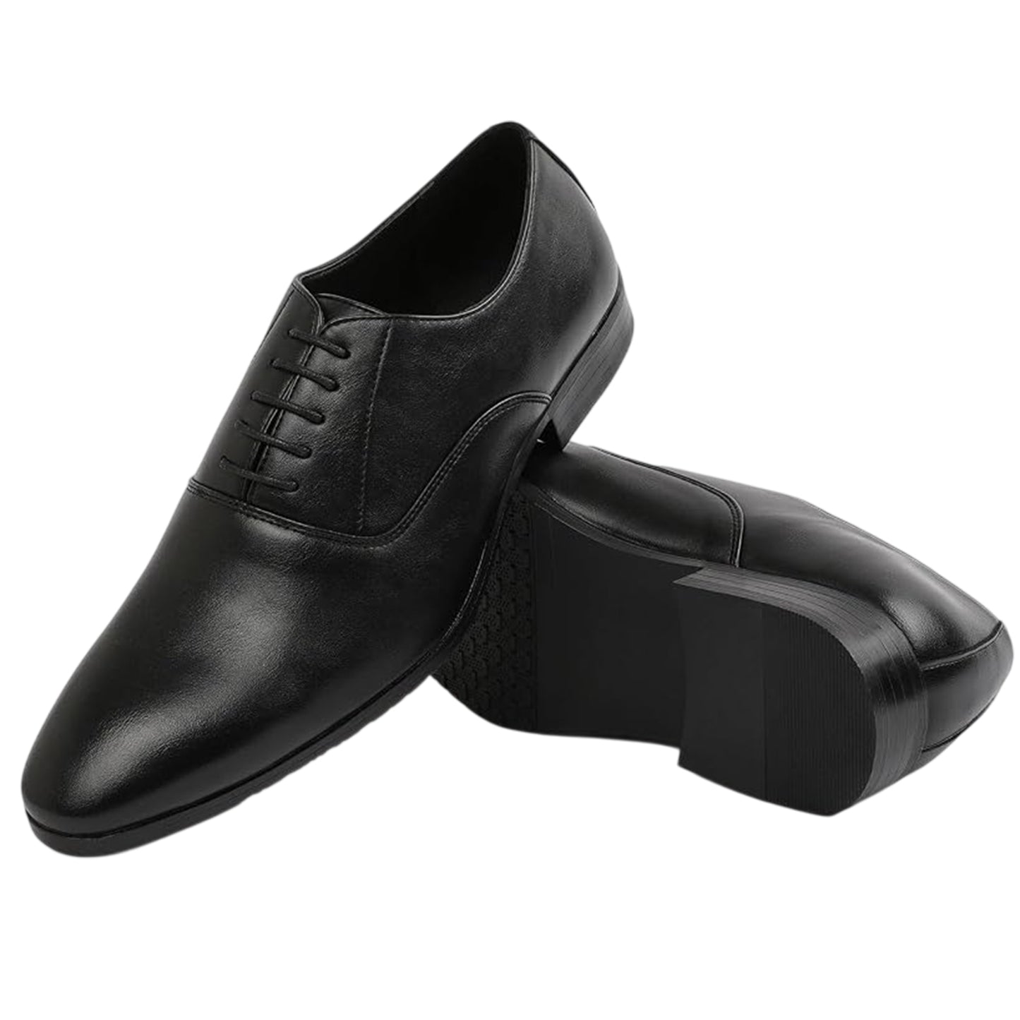 Black Patent - Side - Where´s That From Mens Patent Leather Low Heel Oxford Shoes