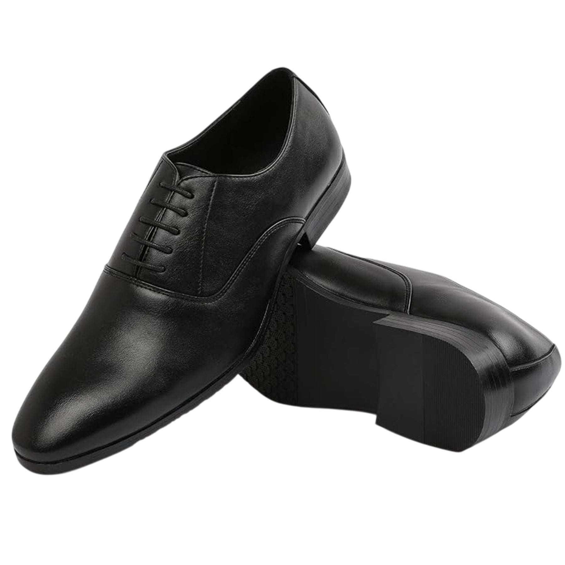 Black Patent - Side - Where´s That From Mens Patent Leather Low Heel Oxford Shoes