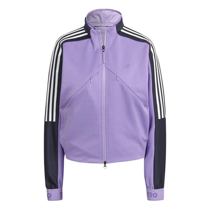 Violet - Front - Adidas Womens-Ladies Tiro Suit Up Advanced Track Top