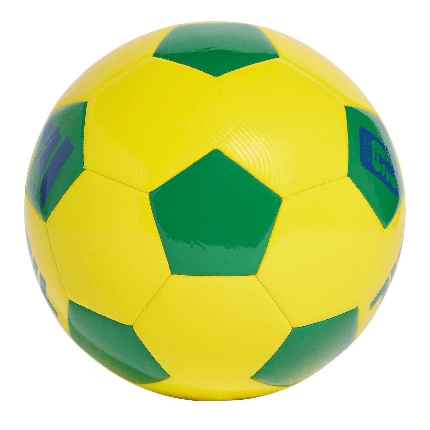 Yellow-Blue-Green - Back - Adidas Brazil Football