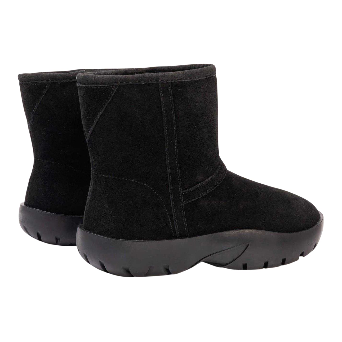 Black - Back - Golddigga Womens-Ladies Suede Snug Fit Ankle Boots