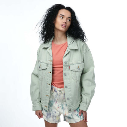 Green - Side - Levis Womens-Ladies 90´s Trucker Jacket