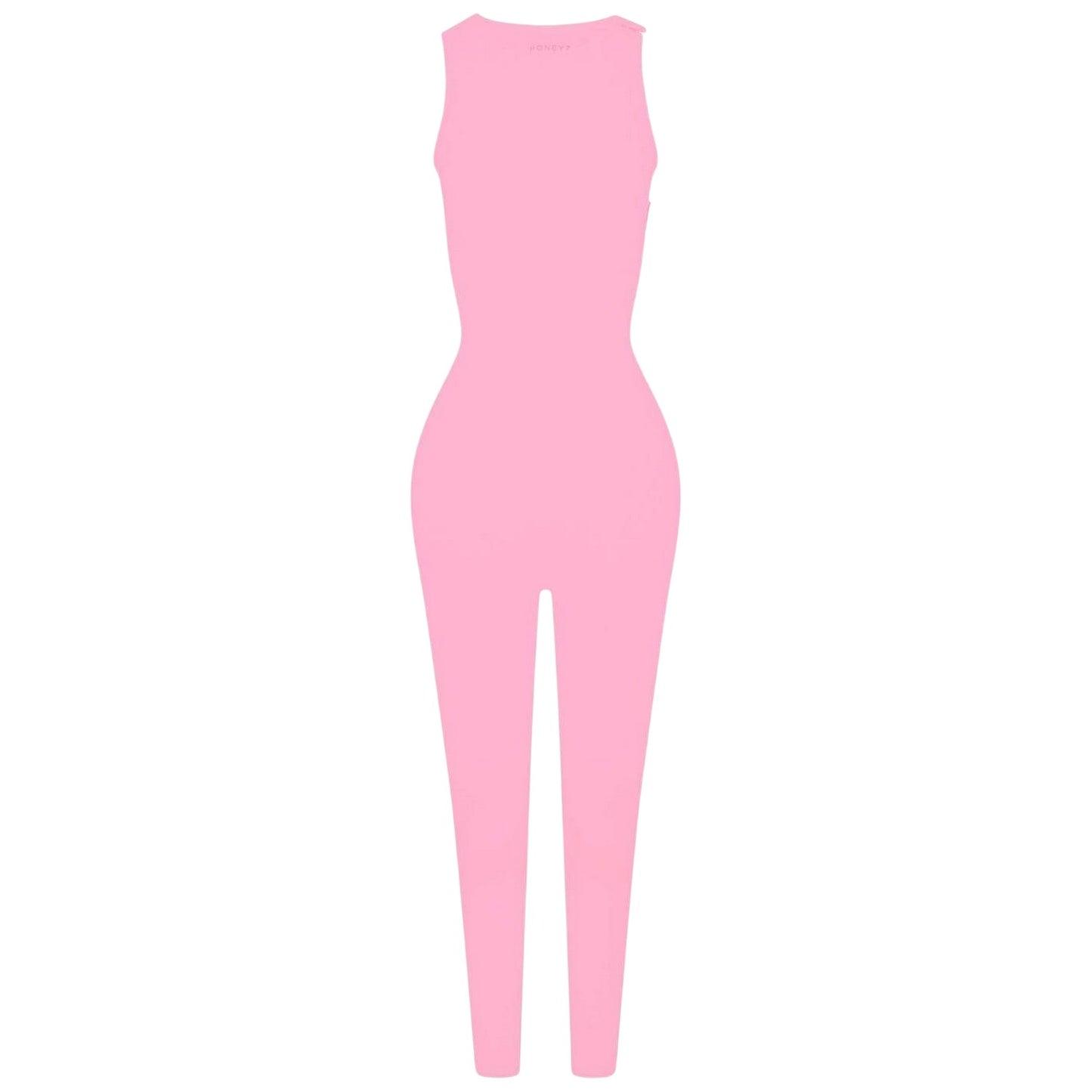 Pink - Front - Honeyz Womens-Ladies Slim Sleeveless Jumpsuit