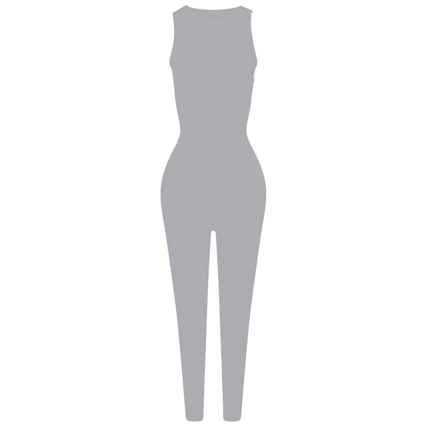 Grey - Front - Honeyz Womens-Ladies Slim Sleeveless Jumpsuit