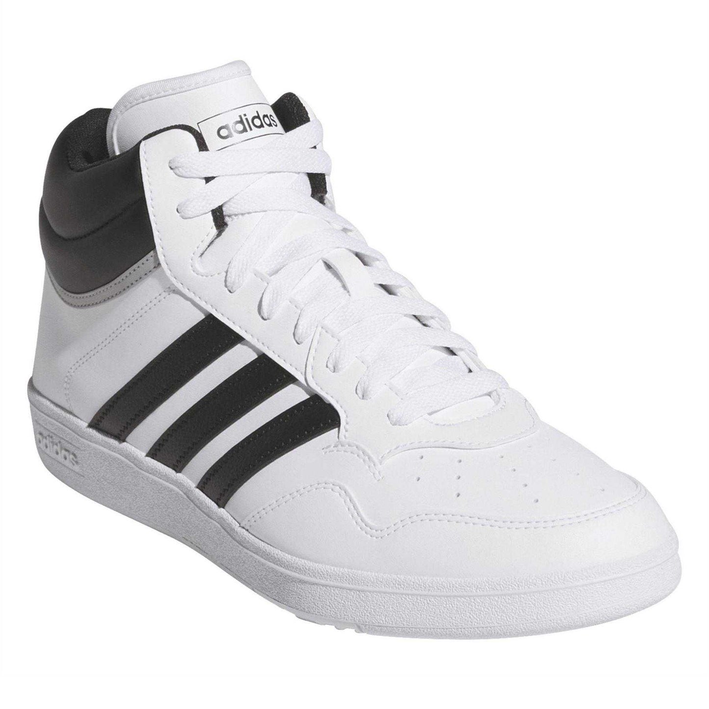 White - Front - Adidas Womens-Ladies Hoops 4.0 Suede Trainers