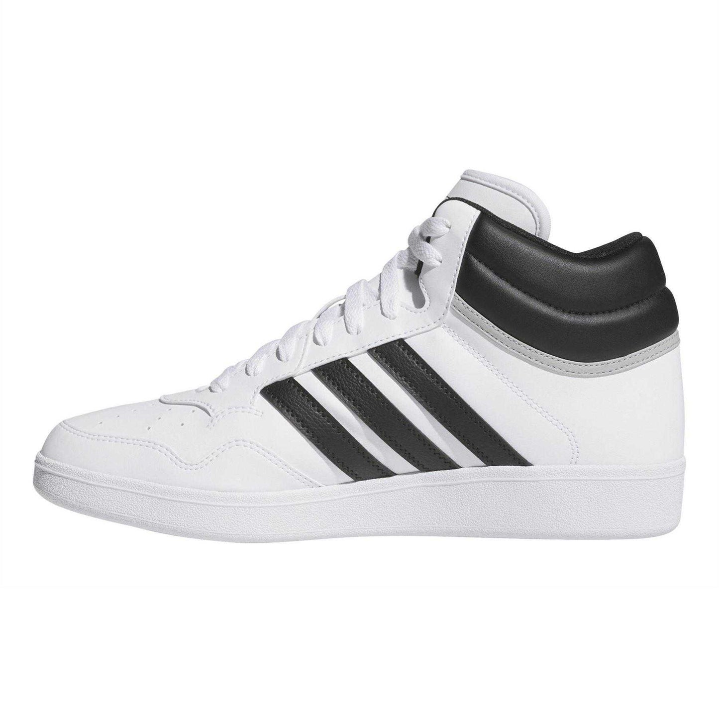 White - Side - Adidas Womens-Ladies Hoops 4.0 Suede Trainers