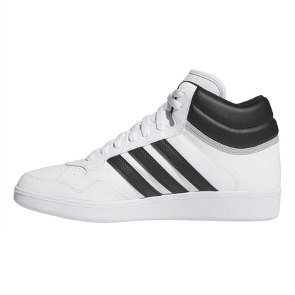 White - Side - Adidas Womens-Ladies Hoops 4.0 Suede Trainers