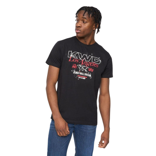 Black - Front - Kings Will Dream Mens Mapped T-Shirt