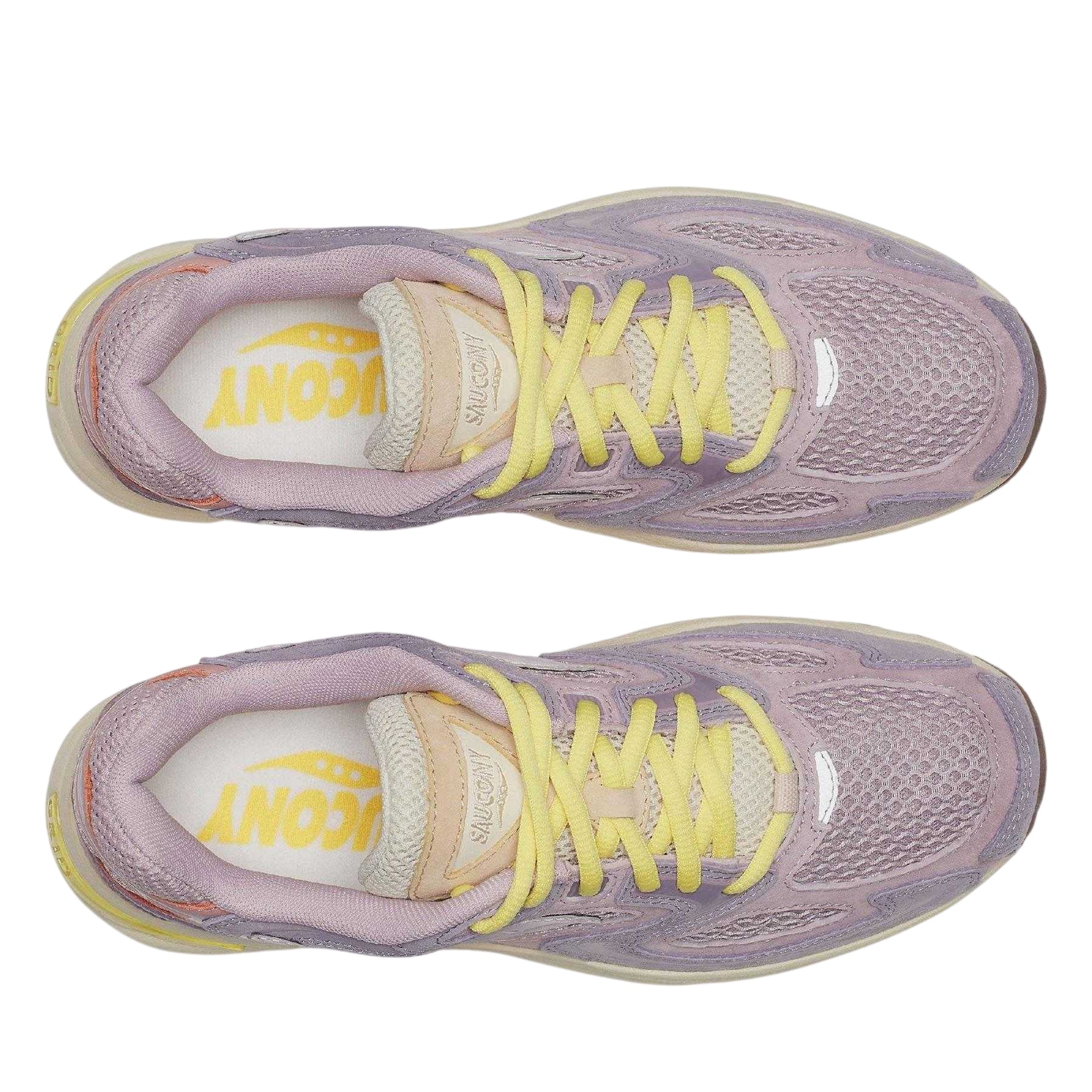 Violet - Side - Saucony Mens Grid Jazz 9 Suede Shoes