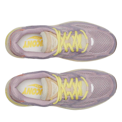 Violet - Side - Saucony Mens Grid Jazz 9 Suede Shoes